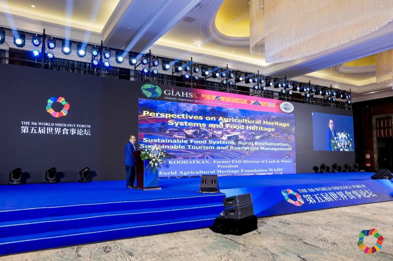 Parviz Koohafkan, President, World Agricultural Heritage Forum, delivered a keynote speech.